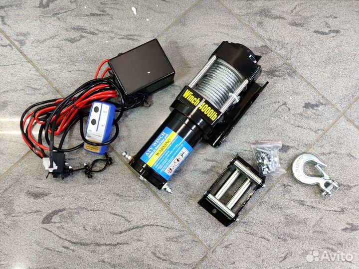 Лебедка электрическая 12v 4000 LBS новая