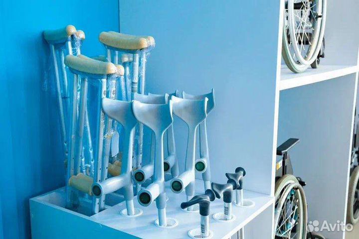 Костыли подмышечные, трости