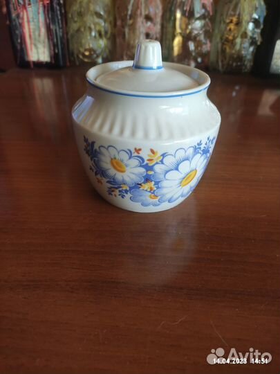 Сахарница фарфор СССР Вербилки