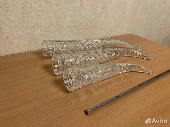 Рога, туфельки, роза, вазы хрусталь СССР