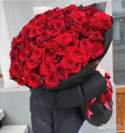 Букеты из роз 15/25/51/101 шт