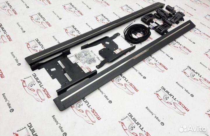 Выдвижные пороги на Porsche Cayenne 2018+