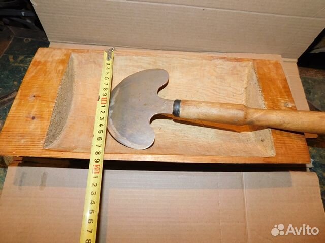 Миниатюрное корыто-корытце и тяпка сечка нерж пери