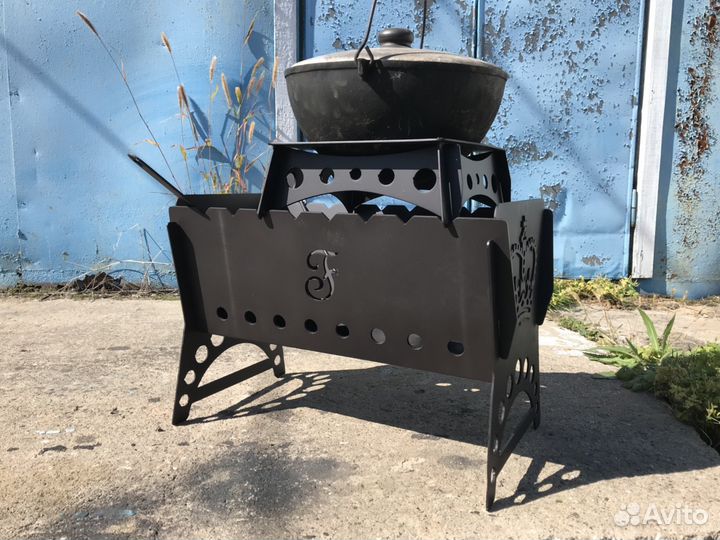 Мангал комплект с сумкой и подставкой под казан