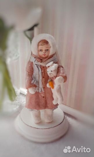 Ватная игрушка на елку