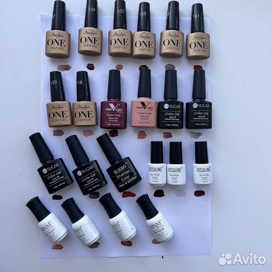 Гель лак для ногтей набор и поштучно