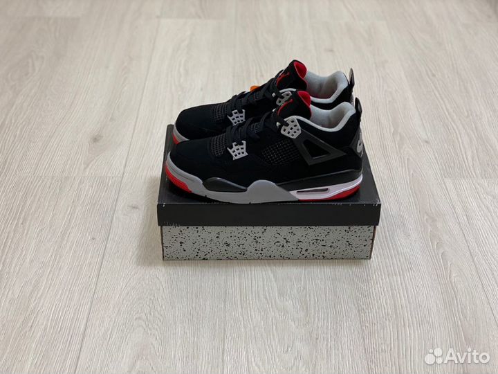 Кроссовки Air Jordan 4 Bred (36-45)