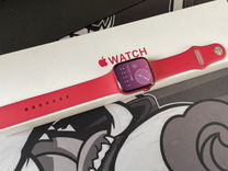 Часы apple watch 7 41 mm red