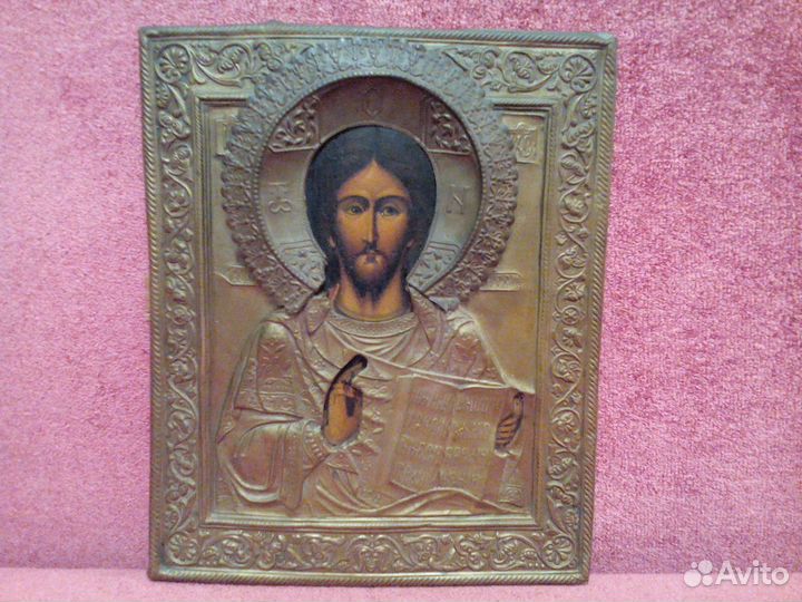 Икона Господь вседержитель 19 век