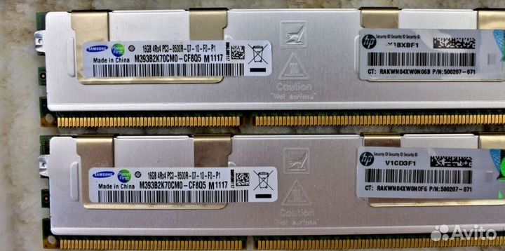 16GB DDR3 ECC REG samsung 8500R (1066 MHz) 4Rx4 Ра
