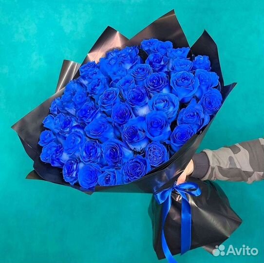 Синие розы Букеты доставка