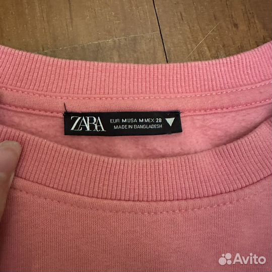 Укороченная толстовка женская zara