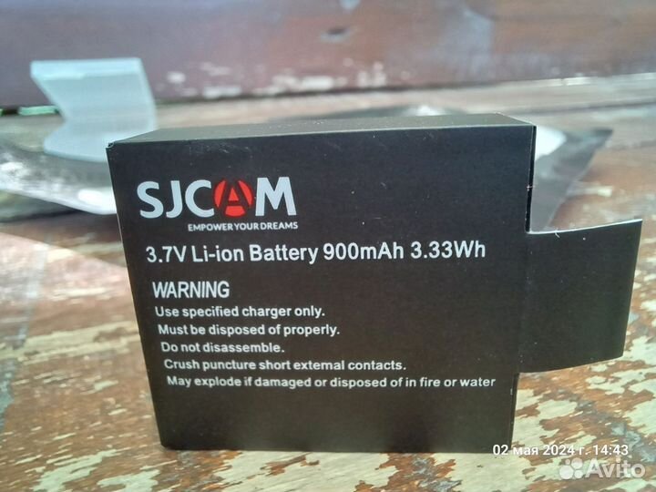 Аккумулятор sjcam для экшен камеры