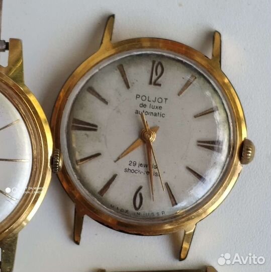 Позолоченные советские часы