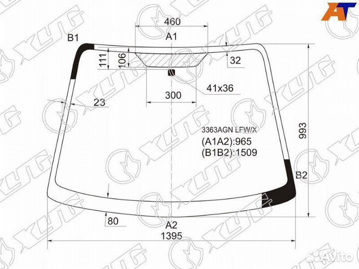 Лобовое стекло на Сузуки SX4 06-14г