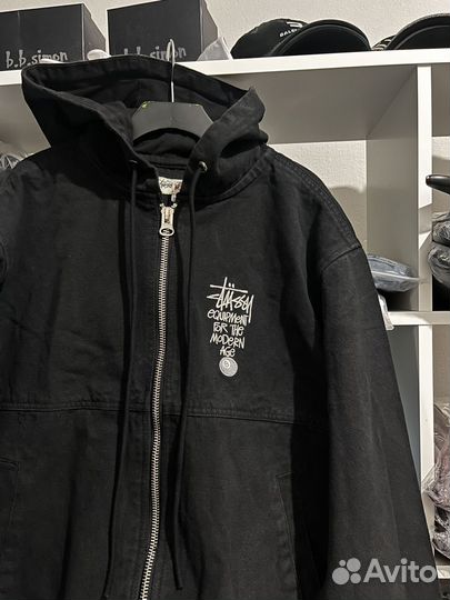 Washed Canvas Shop Jacket Stussy