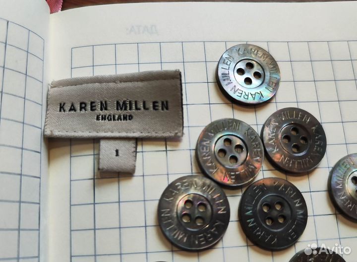 Перламутровые пуговицы Karen millen