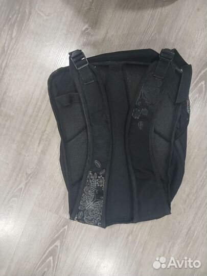 Рюкзак школьный черный для девочки grizzly