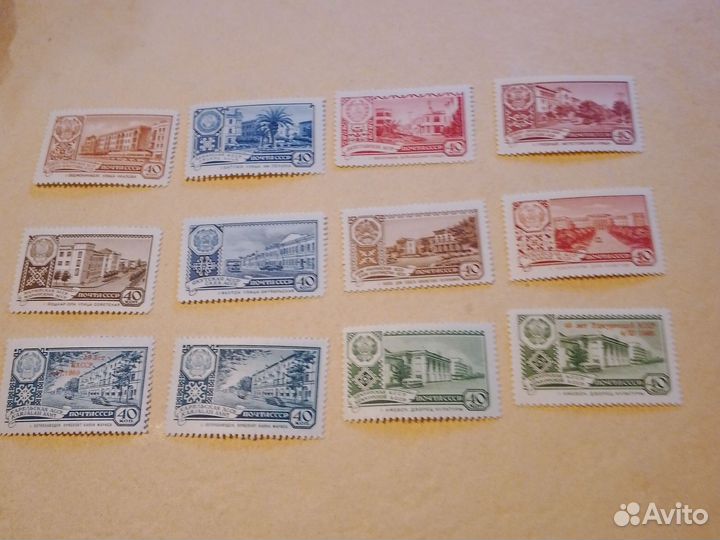 Марки Республики Асср 1960г негашенные