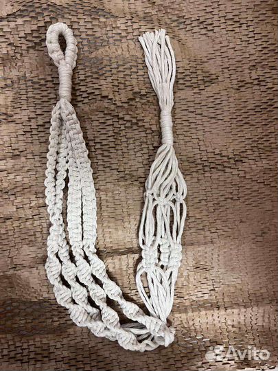 Кашпо подвесное макраме