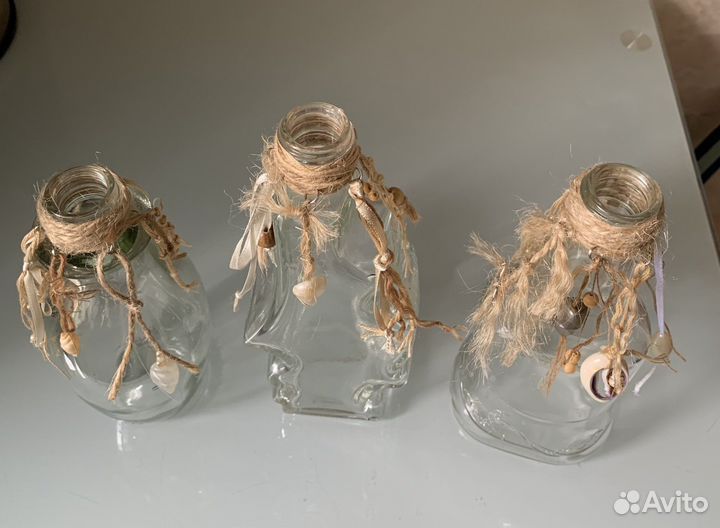 Набор Стеклянная бутылка, банка