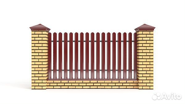 Евроштакетник металлический