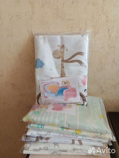 Новое постельное бельë в детскую кроватку