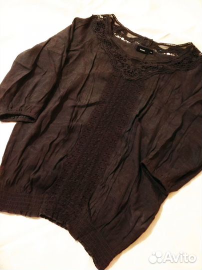 Блузка серая с рукавом 3/4