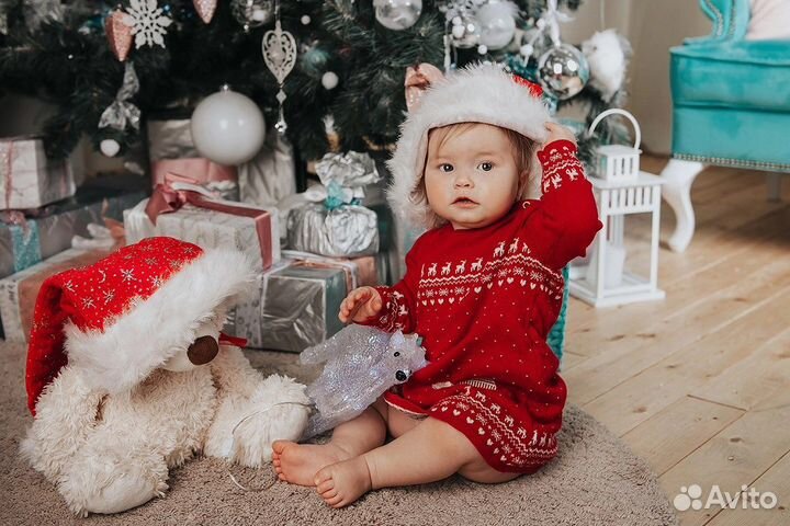 Фотосессия в студии новогодняя