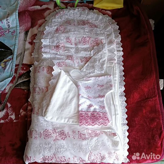 Конверт на выписку для девочки весна осень