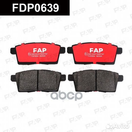 Тормозные колодки дисковые FDP0639 FDP0639 FAP