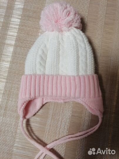 Шапка для новорожденного осень