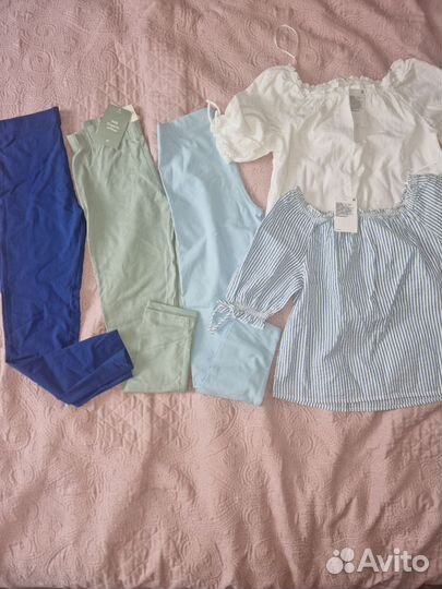 Новые вещи пакетом для девочки 134 140 HM