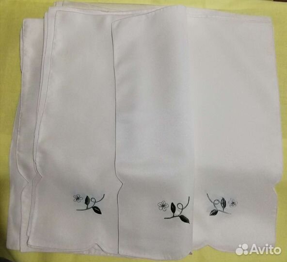 Салфетки сервировочные 45* 45см - 10шт с вышивкой