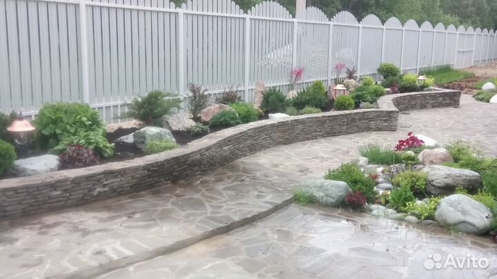 Укладка природного камня