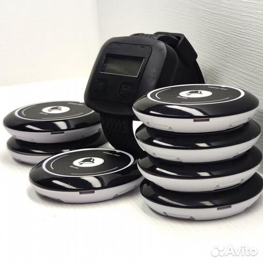 Кнопка вызова официанта в комплекте с часами