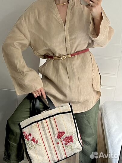 Ркбашка женская изо льна United colors of Benetton