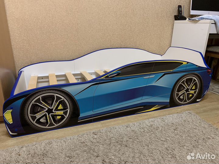 Детская кровать машинка Romack kiddy