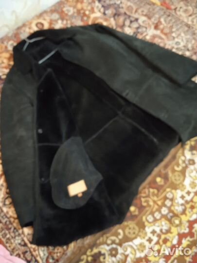 Дубленка мужская и кепка