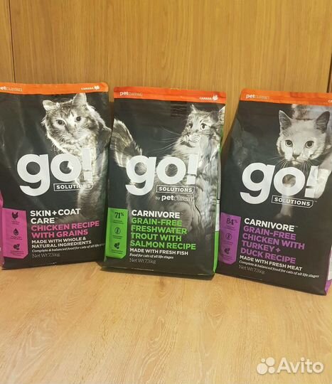 Корм для кошек и котят GO / беззерновой