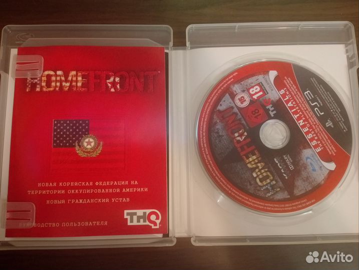 Homefront ps 3 диск