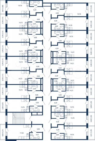 Апартаменты-студия, 24,1 м², 2/5 эт.