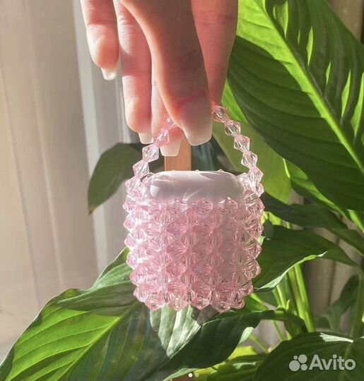 Чехол на airpods, из любых бусин