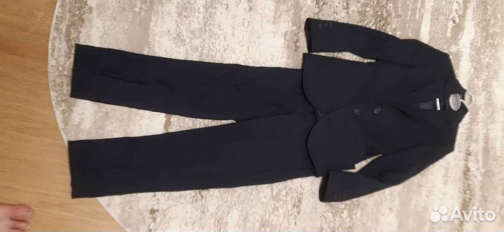 Школьный синий костюм на рост 128