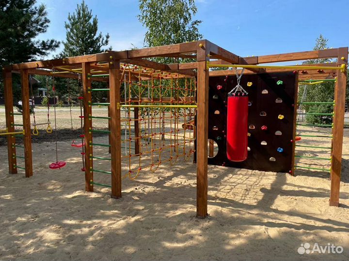 Детский спортивный комплекс (Крашенная)