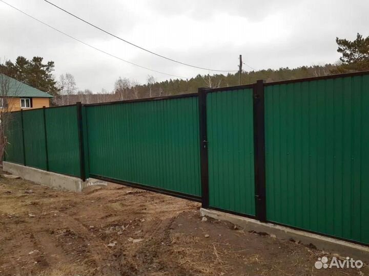 Забор из профнастила