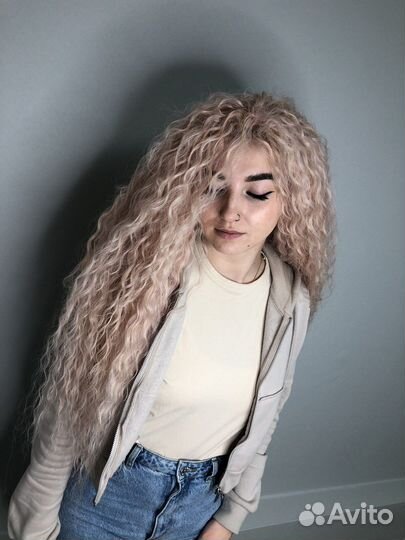 Афрокудри на каркас афролоконы термозамещение