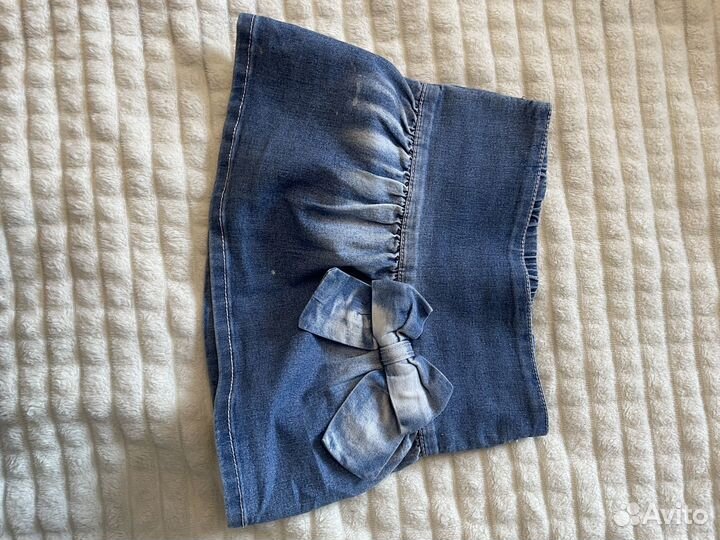 Джинсовая юбка для девочки 90-104