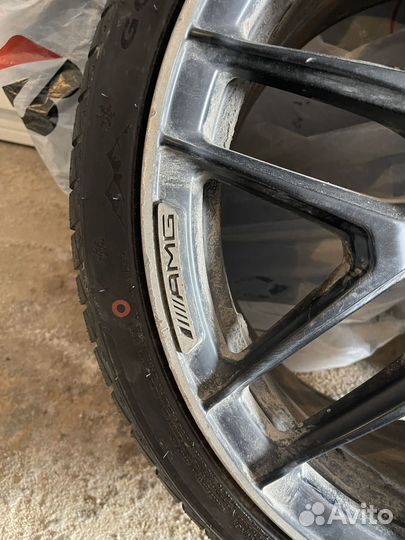 Диски Amg R19 разноширокие с резиной