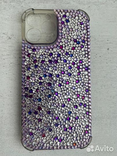 Чехол на iPhone 13 pro max со стразами